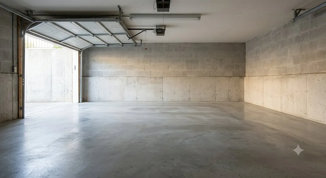Empty clean garage after a Marietta junk removal cleanout